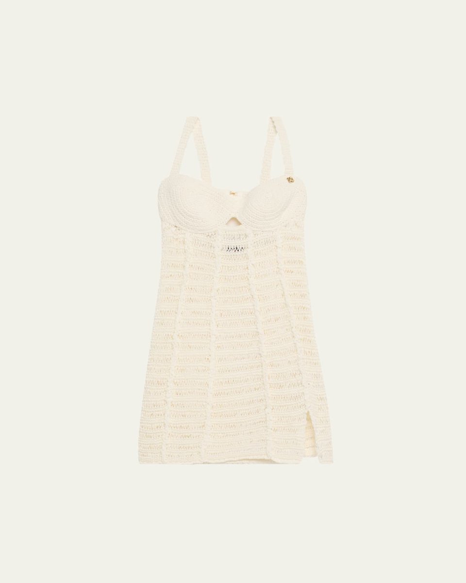 Mini Crochet Mix Dress